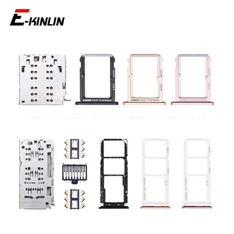 Micro Sd Sim Card Tray Socket Adapter For Xiaomi Mi A2 Lite 6x Connector Holder Slot