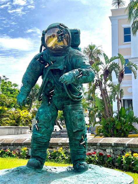 Hamilton Princess Installs Astronaut Sculpture - Forever Bermuda