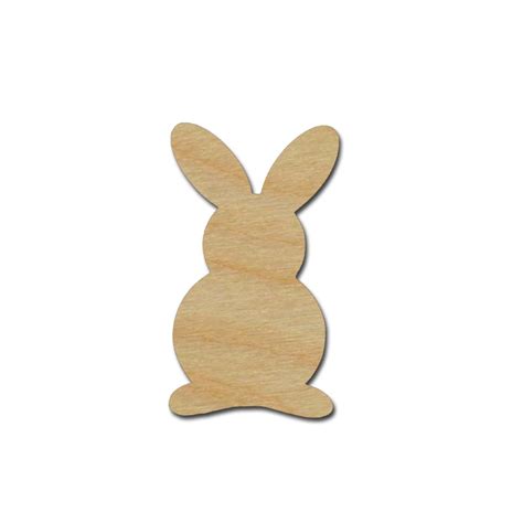 Multiple Sizes Laser Cut Bunny Rabbit Ready To Paint Unfinished Wood