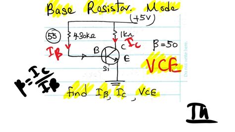 Finding Current In Transistor Questions Youtube