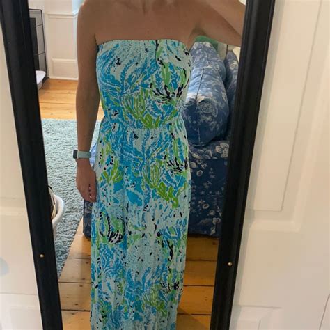 Lilly Pulitzer Strapless Maxi Dress Gem