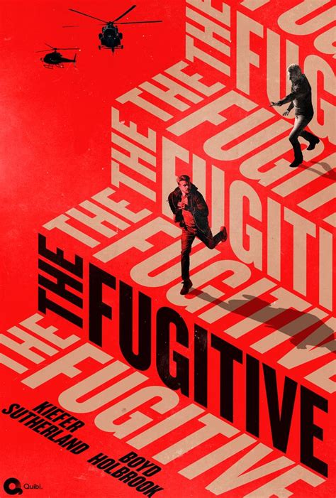 The Fugitive Typography Poster Design Graphic Design