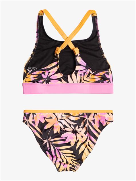 Active Joy Ensemble De Bikini Crop Top Pour Filles Ans Roxy