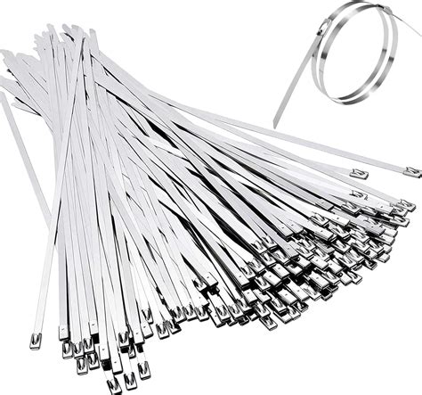 Amazon Metal Zip Ties Inch Heavy Duty Stainless Steel Steel