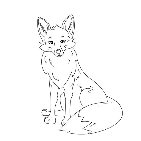 Fox Drawing Outline