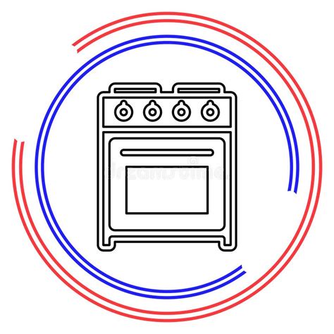 Icono Del Vector Del Horno De La Estufa Ilustraci N Del Vector