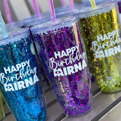 Paquete Vasos Glitter Personalizados Env O Gratis Env O Gratis