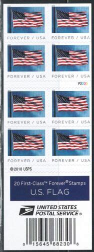 Mint Us Flags Booklet Pane Of 20 Forever Stamps Scott 5344a Mnh Ebay