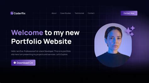 Personal Portfolio Hero Section React Vite Tailwindcss Youtube