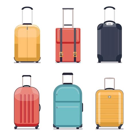 Iconos De Equipaje De Viaje O Maleta De Viaje Equipaje Para Vacaciones