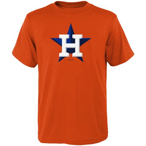 Youth Houston Astros Orange Primary Logo T Shirt