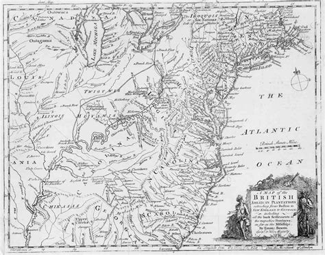 1754 Map Of The Colonies English