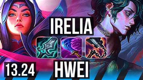 Irelia Vs Hwei Mid Solo Kills Games Kr Master