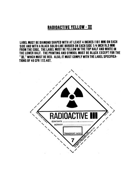 Figure 5 3 Radioactive Yellow Ili Label Sf 415