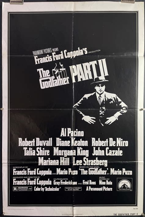 GODFATHER II, Marlin Brando, Al Pacino, original vintage movie poster - Original Vintage Movie ...