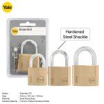 Km Lighting Product Yale Ye Essential Series Standard Shackle Padlock