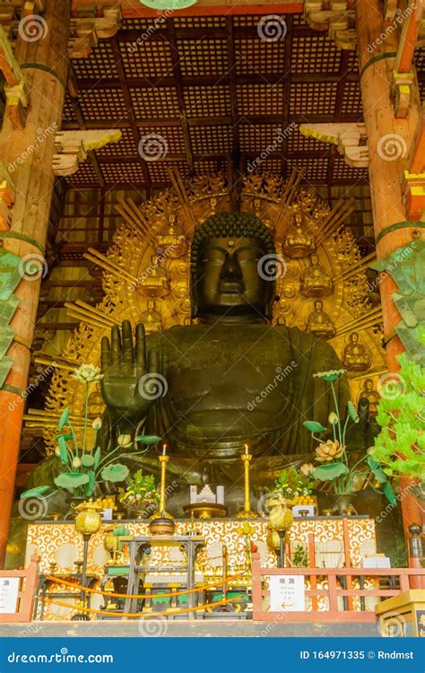 The Great Buddha in Todaiji Temple, Nara Editorial Image - Image of ...