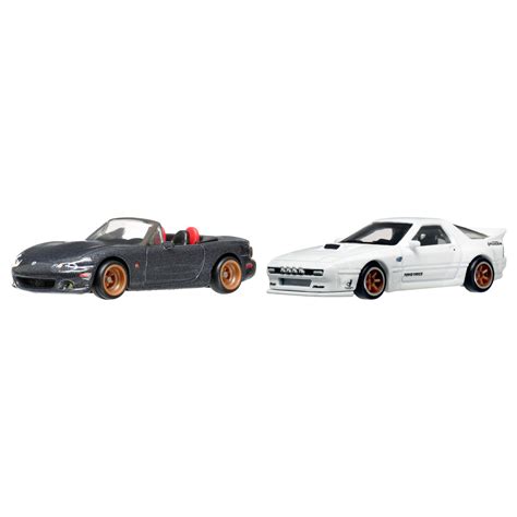 Hot Wheels Premium Set 2 Masinute Metalice Mazdaspeed Miata Si Mazda