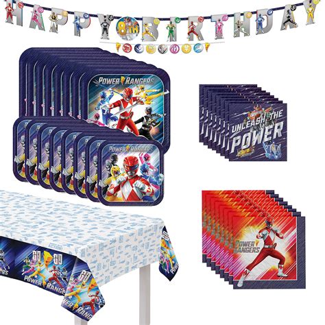 Party City Power Rangers Classic Birthday Party Supplies For Guests