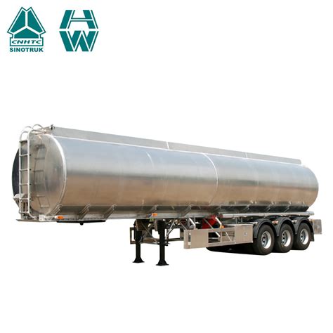 New 3 Axles 42000 Liters Aluminum Alloy Fuel Tank Semi Trailer Fuel Tank Trailer And Fuel Tank