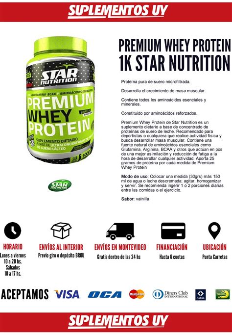 Premium Whey Protein Star Nutrition Proteina Usa 1 Kg 1 650 00 En