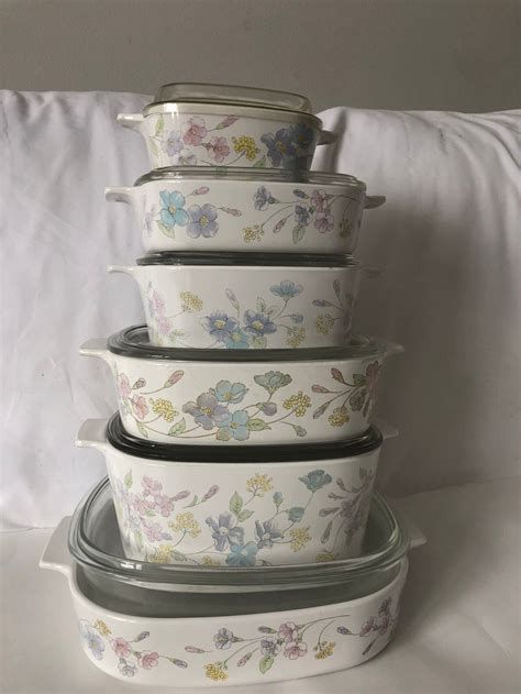 Corningware Pastel Bouquet Pattern 1QT To 2 5L Mini Etsy