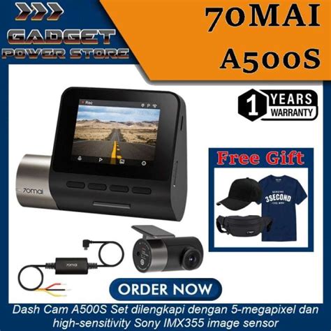 Promo Promo- 70mai Dash Cam Pro Plus A500s 1944p Gps Adas Set (front ...