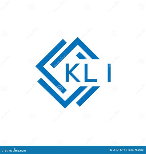 Kli Letter Logo Design On White Background Kli Creative Circle Letter