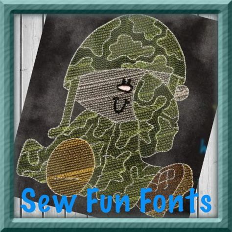 Military Army Kid Embroidery Design – Sew Fun Fonts