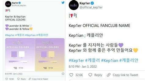 Apa Nama Fandom Kep1er Terungkap Warna Resmi Untuk Grup Lavender Dan