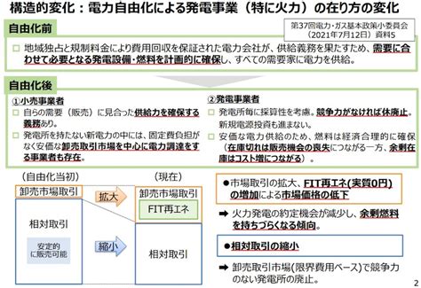 「火力発電所を『電力システム改革』と『カーボンニュートラル』による採算悪化で市場から退出させたこと」が今の電力不足の原因 Critica