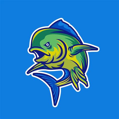 Premium Vector Mahi Mahi Fish Logo Design Illustration