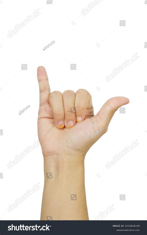 Y Hand Sign Language Alphabet Isolated Stock Photo 2232818149 ...