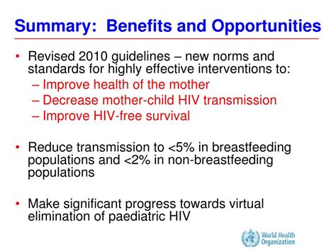 Ppt Who 2010 Revised Recommendations Use Of Antiretroviral Drugs For