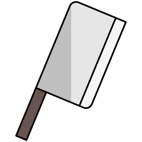 cleaver generic outline color icon