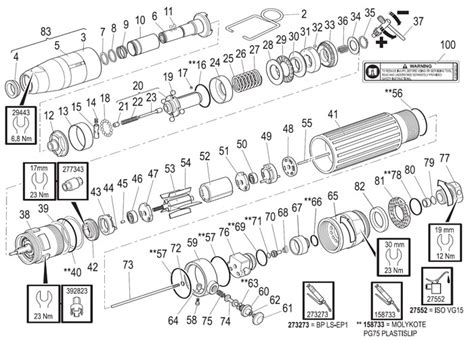 Chicago Pneumatic Cp2007 Screwdriver Repair Parts