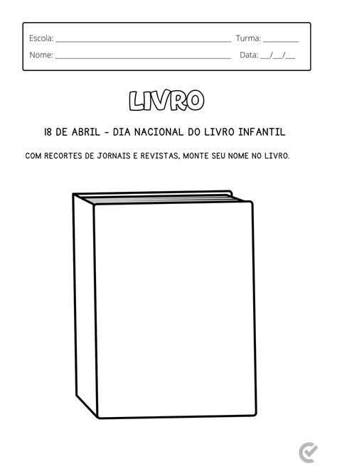 Atividade Do Dia Do Livro 4