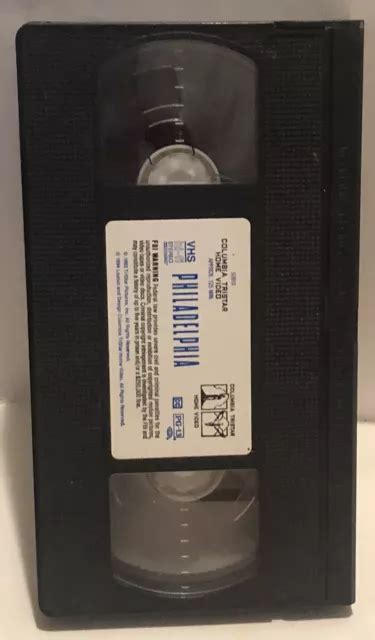 PHILADELPHIA VHS TAPE Denzel Washington Tom Hanks Tape Only S1A 5 58