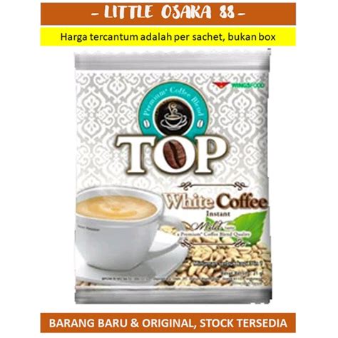 Jual Kopi Instant Top White Coffee In Sachet Gr Shopee Indonesia