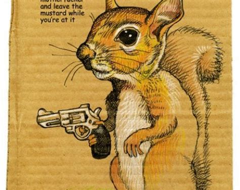 Squirrel With Gun Etsy