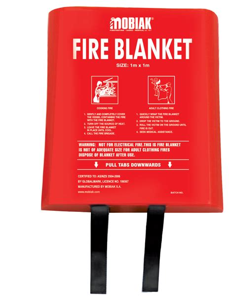 Fire Blanket 1 2m X 1 2m In Hard Pvc Box Mobiak Fire