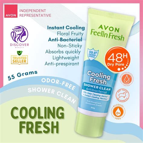 Avon Feelin Fresh COOLING FRESH Quelch 55g Shopee Philippines