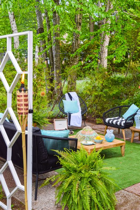 Retro Glam Backyard Patio