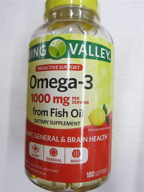 Amazon Spring Valley Omega Mg From Fish Oil Heart Brain