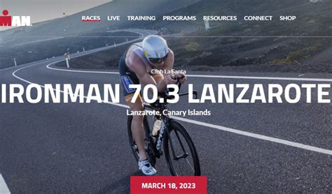 Triathlon Ironman Lanzarote Les Parcours Natation V Lo