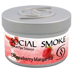 Social Smoke Strawberry Margarita Gramme Shisha Tabak Tabac