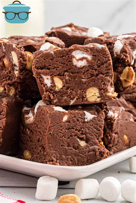 Homemade Rocky Road Fudge Recipe The Country Cook