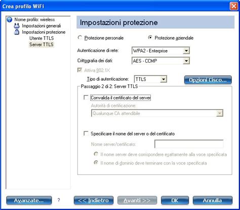 Configurazione Di Profili Di Rete In Modalit Di Funzionamento Rete