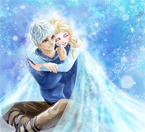 Elsa And Jack Frost Frozen Fan Art 38610620 Fanpop