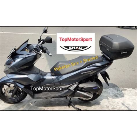 Jual Box Belakang Top Box Honda Pcx Shad Sh Plus Breket Honda Pcx